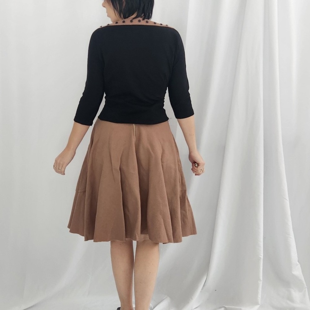 60s Hand Made Felt Skirt and Matching Top - Picture 4 of 6